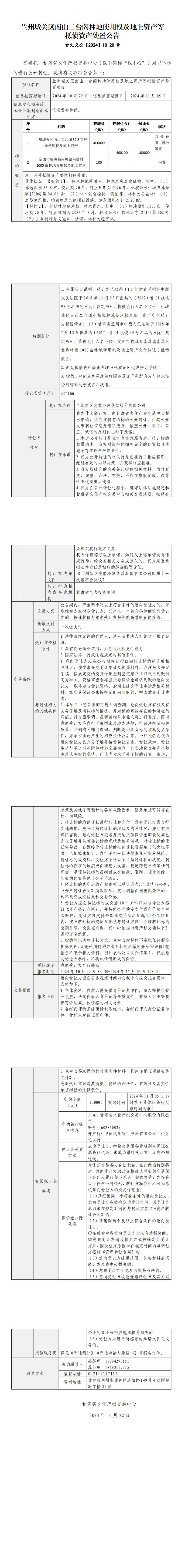 兰州城关区南山二台阁林地使用权及地上资产等抵债资产处置公告_00.jpg